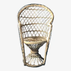 Fauteuil Emmanuelle En Osier Pour Plante Ou Poupée