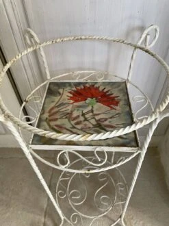 Porte-plante En Fer Forgé Et Céramique Vallauris Signée Vintage -Jardin Fournitures Boutique c86496d2 5fa3 4b2c a18f 915f150c6572