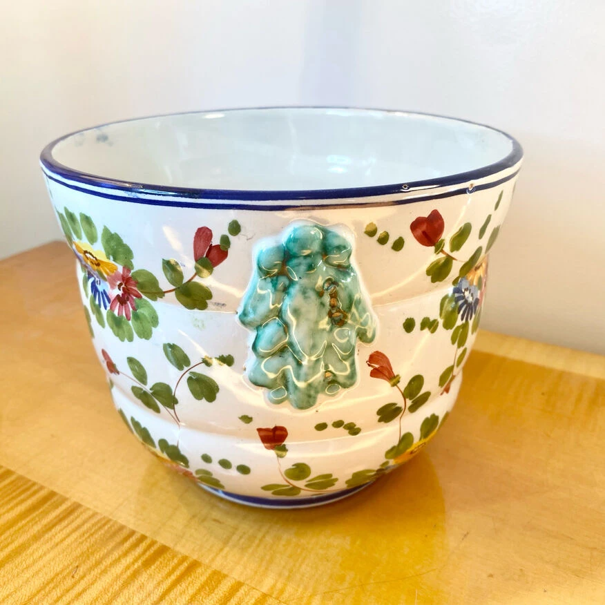 Pot Ou Cache Pot Au Décor Floral 6 Pot Ou Cache Pot Au Décor Floral – Image 4