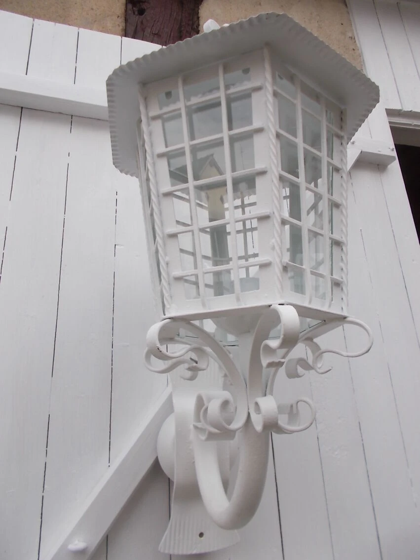 Paire De Lanternes En Fer Forgé 12 Paire De Lanternes En Fer Forgé – Image 10