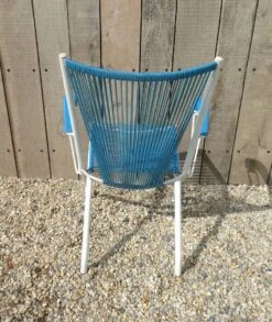 Fauteuil Pliant En Métal Et Scoubidou Bleu -Jardin Fournitures Boutique c9914224 d7e5 4d38 98bc ff571d8fe7a7