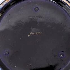 Paire De Caches Pots Sarreguemines - Bleus De Longwy - Décors Géométriques Dorés - XIXème -Jardin Fournitures Boutique cd089d06 7ebb 415d a258 c2acd45185d1