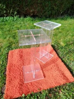 Paire De Sellette Plexiglas David Lange -Jardin Fournitures Boutique cd5c830a 06ef 42a8 938d 8e7b7babaf0a