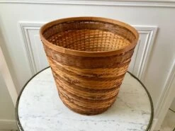 Grand Cache-pot En Rotin Et Osier Années 60-70 -Jardin Fournitures Boutique cd757624 098f 4399 84ca 8288d0a5d644