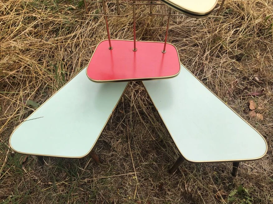 Porte Plante Sellette Table Guéridon Formica Années 60 14 Porte Plante Sellette Table Guéridon Formica Années 60 – Image 12