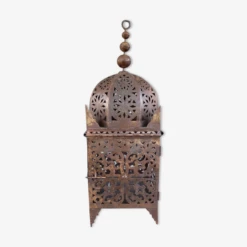 Lanterne Orientale En Métal Ajourée XXeme