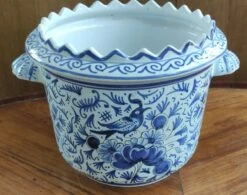 Ancien Cache Pot Delft Décor Oiseau -Jardin Fournitures Boutique cf261b25 72fc 4721 8819 c0275a6213cb