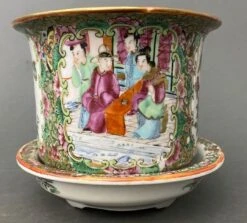 Cache-pot Et Sa Soucoupe Canton Porcelaine XIXe -Jardin Fournitures Boutique cf49aead 0c40 43f3 9663 7c0598185deb