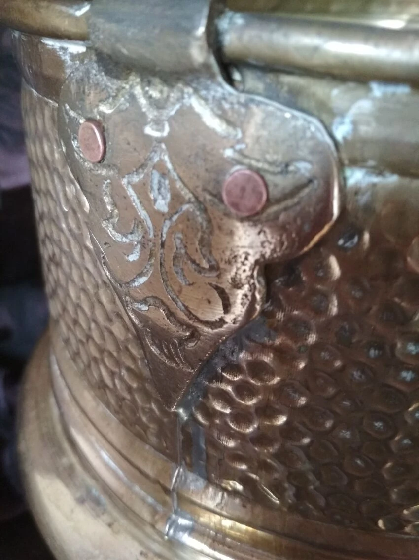 Chaudron Tripode En Cuivre Et Bronze 16 Chaudron Tripode En Cuivre Et Bronze – Image 14