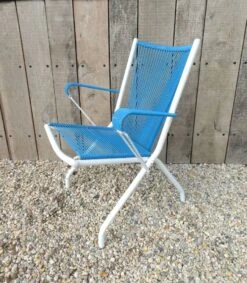 Fauteuil Pliant En Métal Et Scoubidou Bleu -Jardin Fournitures Boutique d045bec5 0ed2 4abd 8ac9 1eca234a6b12