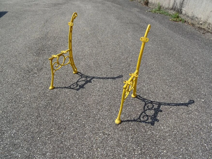 Paire De Montants De Banc De Jardin En Fonte Vers 1930 17 Paire De Montants De Banc De Jardin En Fonte Vers 1930 – Image 15