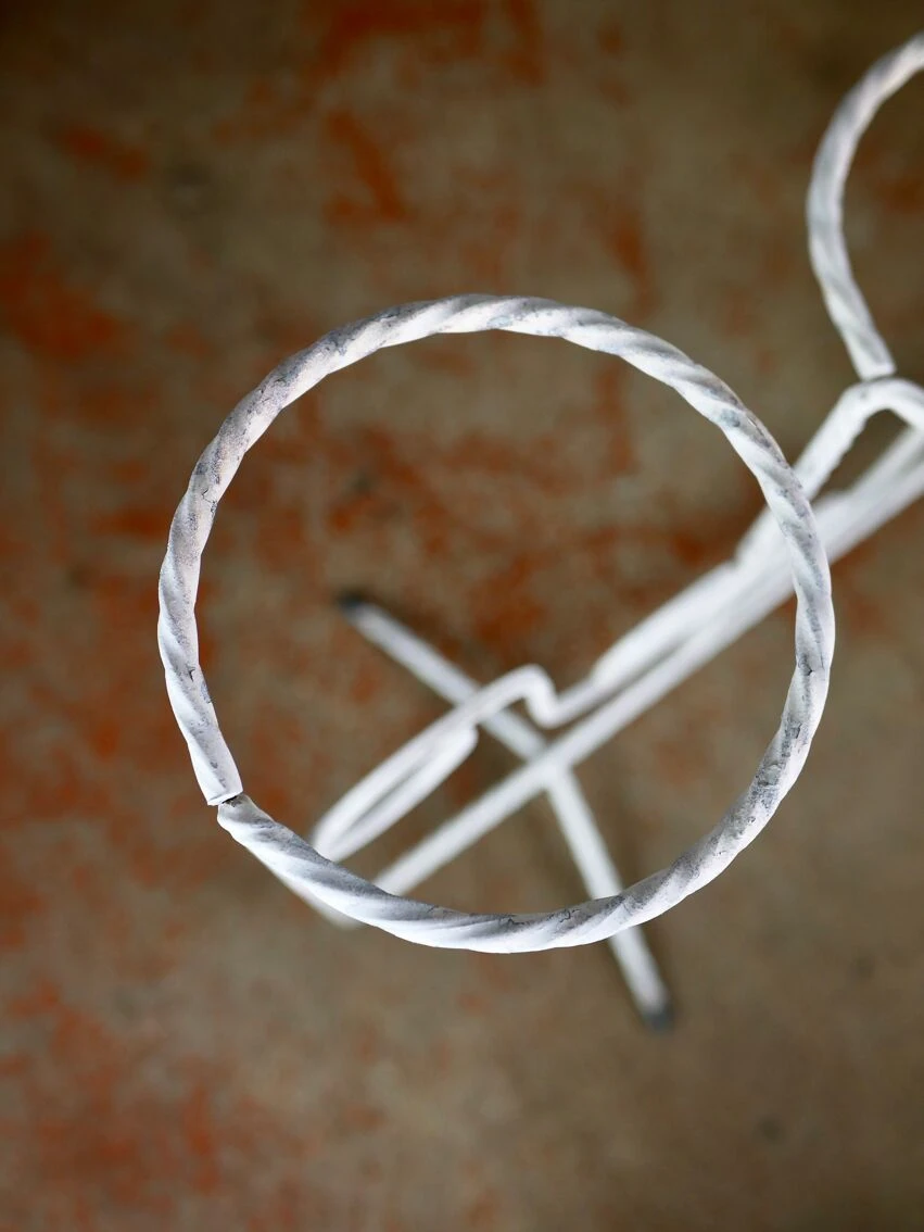 Porte-plantes En Fer Forgé Blanc 7 Porte-plantes En Fer Forgé Blanc – Image 5