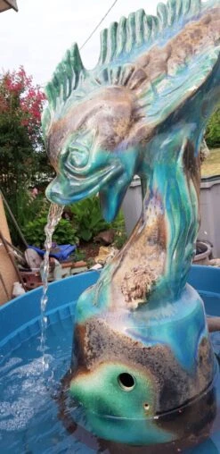 Fontaine Faience De Vallauris «Dauphin» -Jardin Fournitures Boutique d241971d cdee 4393 be09 47d0063399cf