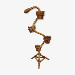 Porte Plantes En Rotin Vintage Zoomorphe