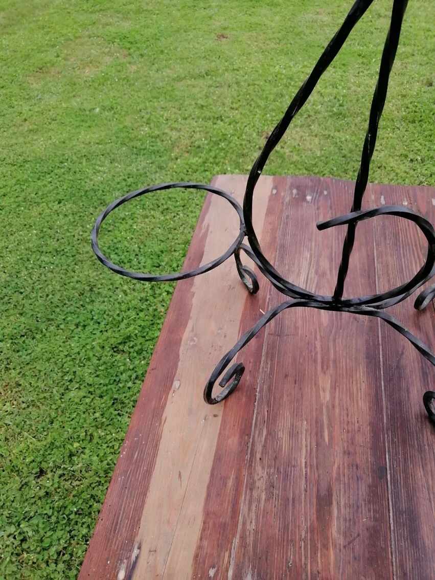 Support à Pots De Fleur Fer Forge Vintage Année 1950 1960 9 Support à Pots De Fleur Fer Forge Vintage Année 1950 1960 – Image 7