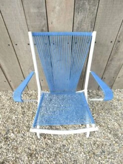 Fauteuil Pliant En Métal Et Scoubidou Bleu -Jardin Fournitures Boutique d63d1fd0 e57d 4786 af9e 479fd96ff38a