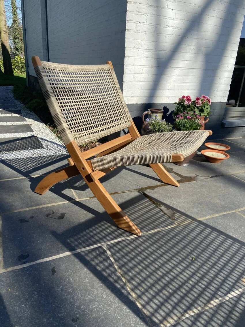 Chaise De Jardin Rétro En Rotin 8 Chaise De Jardin Rétro En Rotin – Image 6