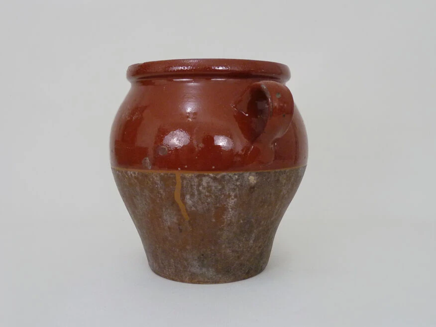 Pot à Confit Marron Vernissé, Sud Ouest De La France, Pot De Conservation XIXème 5 Pot à Confit Marron Vernissé, Sud Ouest De La France, Pot De Conservation XIXème – Image 3