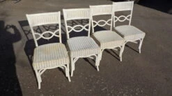 Set De 4 Chaises Blanches En Rotin -Jardin Fournitures Boutique d9371624 c8d2 450d a0fa a5764a5bc562