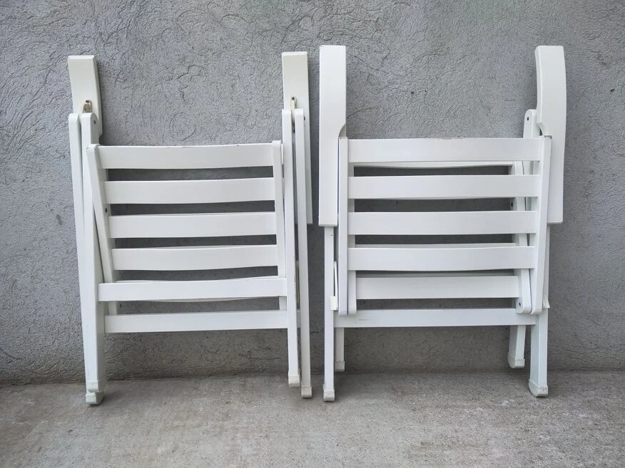 Fauteuils De Jardin Pliants En Bois Foppapedretti Vintage Italie 19 Fauteuils De Jardin Pliants En Bois Foppapedretti Vintage Italie – Image 17