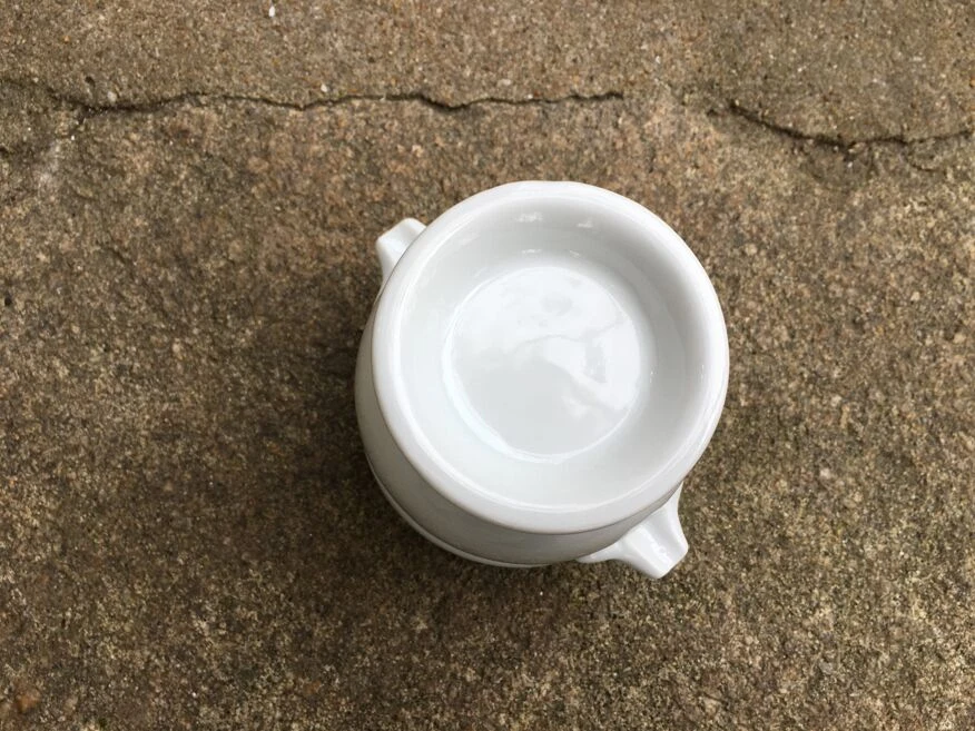 Cache Pot Moutardier Ou Saucière En Porcelaine Blanche 8 Cache Pot Moutardier Ou Saucière En Porcelaine Blanche – Image 6