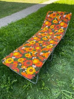 Transat Bain De Soleil à Fleurs Vintage 70s -Jardin Fournitures Boutique da9b3e3b dde8 4c20 88b8 aa77833e937f