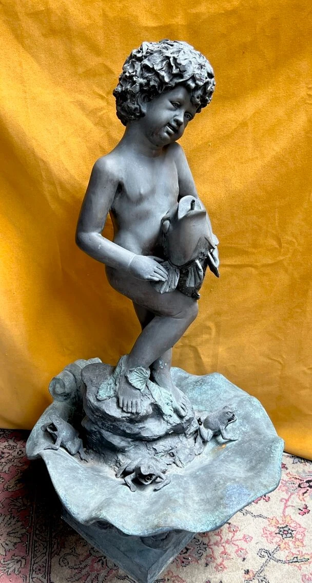 Fontaine De Jardin En Bronze. 5 Fontaine De Jardin En Bronze. – Image 3