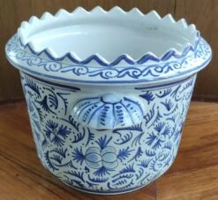 Ancien Cache Pot Delft Décor Oiseau -Jardin Fournitures Boutique dc59595d aae2 414a 97cf 9c5142ead231