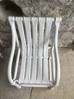 Ensemble De 4 Fauteuils De Jardin Hugonet En Plastique Blanc - Made In France Design 1970 -Jardin Fournitures Boutique df77de27 40ea 4ef1 819e cbfe92559ba3