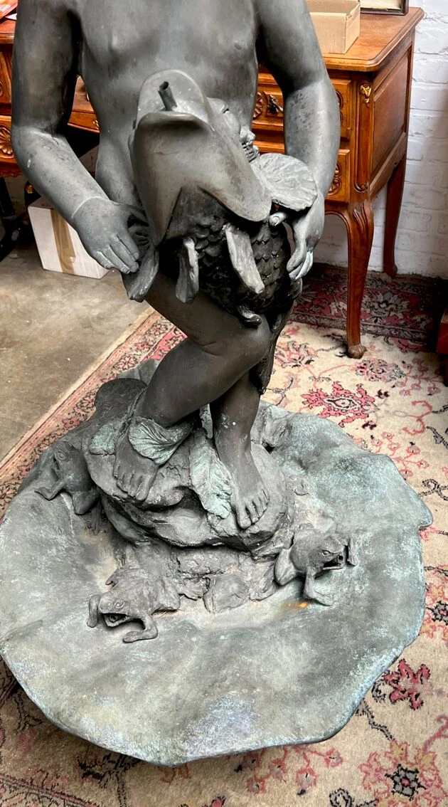 Fontaine De Jardin En Bronze. 8 Fontaine De Jardin En Bronze. – Image 6