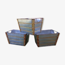 Set De 3 Bacs Bassines Jardin Métal