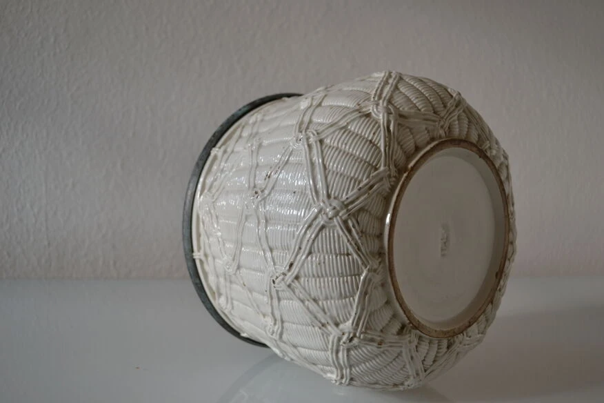 Cache Pot Vintage Céramique à L'imitation De L'osier 10 Cache Pot Vintage Céramique à L'imitation De L'osier – Image 8