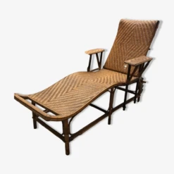 Chaise Longue En Rotin