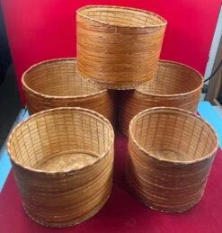 Lot De 5 Cache Pots Chinois En Osier Et Bambou Fendu -Jardin Fournitures Boutique e475d0a5 6c68 44f1 aceb 1a62a0623341