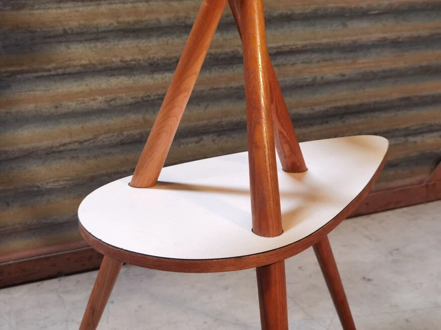 Porte Plante En Bois Formica Et Fibre De Verre Origine Tchécoslovaque 1950/1960 4 Porte Plante En Bois Formica Et Fibre De Verre Origine Tchécoslovaque 1950/1960 – Image 2