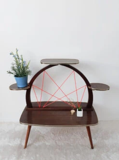 Porte Plantes Vintage , En Formica Et Scoubidou , Années 70 -Jardin Fournitures Boutique e58e7aa2 de6b 4b12 91f9 afa644d60091