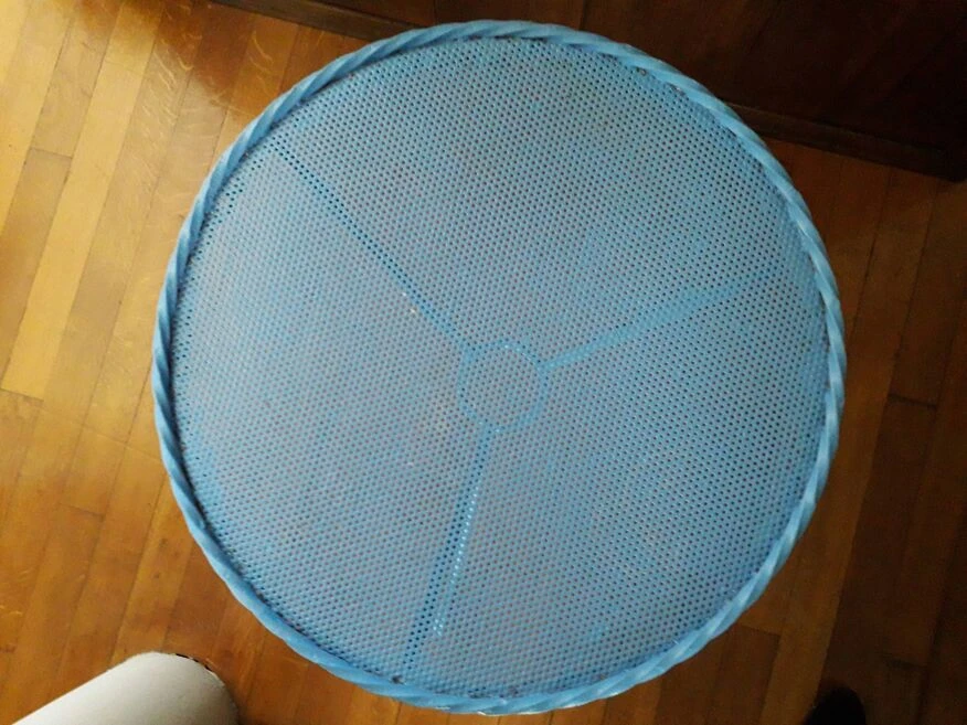 Table Vintage Circulaire En Fer Forgé 6 Table Vintage Circulaire En Fer Forgé – Image 4