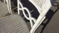 Set De 4 Chaises Blanches En Rotin -Jardin Fournitures Boutique e774d2c1 0167 4f6f 9df4 c17043d93a81