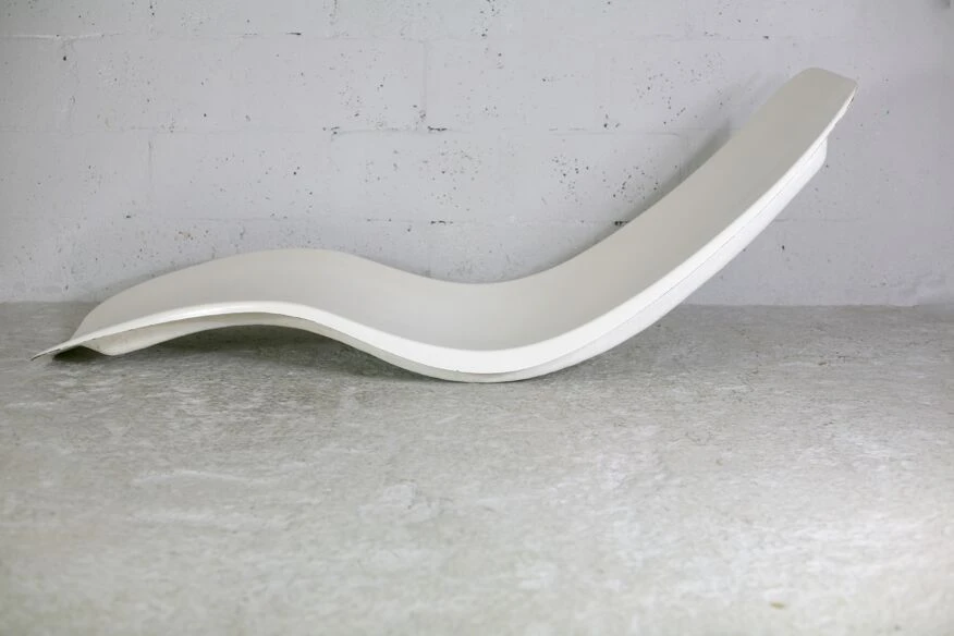 Chaise Longue En Fibre De Verre, Charles Zublena, Circa 1965 6 Chaise Longue En Fibre De Verre, Charles Zublena, Circa 1965 – Image 4