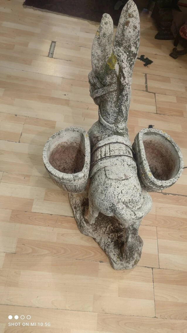 Âne Porte Plantes En Poussière De Marbre Reconstitué De La Maison Italgarden 5 Âne Porte Plantes En Poussière De Marbre Reconstitué De La Maison Italgarden – Image 3