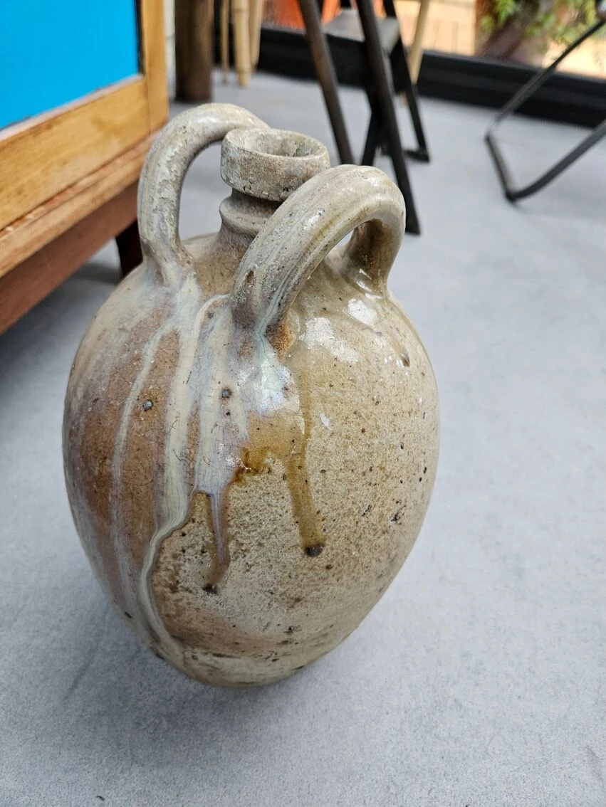 Cruche à Huile En Grès Début 20ème 11 Cruche à Huile En Grès Début 20ème – Image 9