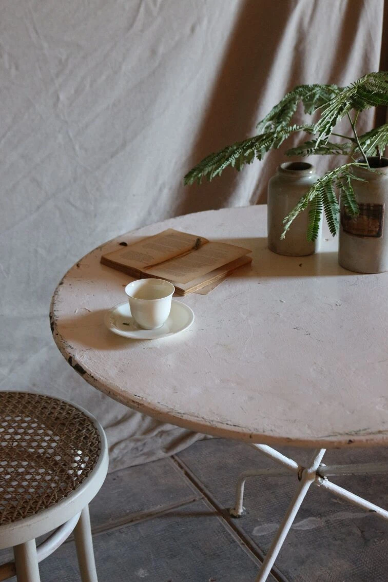 Table Pliante De Jardin En Fer Forgé Blanche 8 Table Pliante De Jardin En Fer Forgé Blanche – Image 6