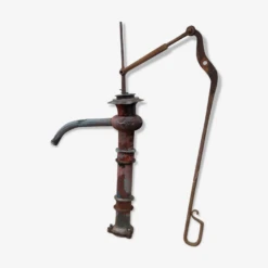 Pompe De Puit De Jardin En Cuivre Rouge 19 ème