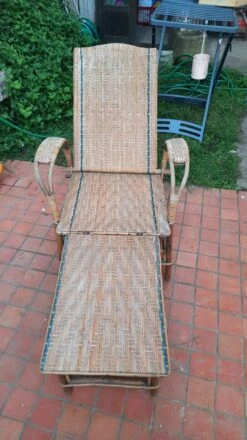 Chaise Longue Rotin Vintage -Jardin Fournitures Boutique ee6861f1 7650 4c6c 8821 765db282613a