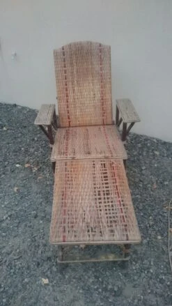 Fauteuil Transat Osier Bois Vintage Repose Pieds -Jardin Fournitures Boutique eeaf31f4 1814 4624 bc7f 8d0b4737b00b
