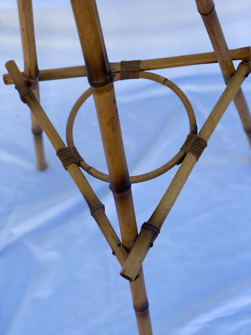 Porte-plante En Bambou Et Osier 10 Porte-plante En Bambou Et Osier – Image 8