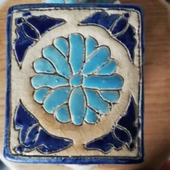 Éléphant Céramique Bleu, Beige -Jardin Fournitures Boutique f051dcfb 6b10 4c82 8fe6 caa8e18c7615