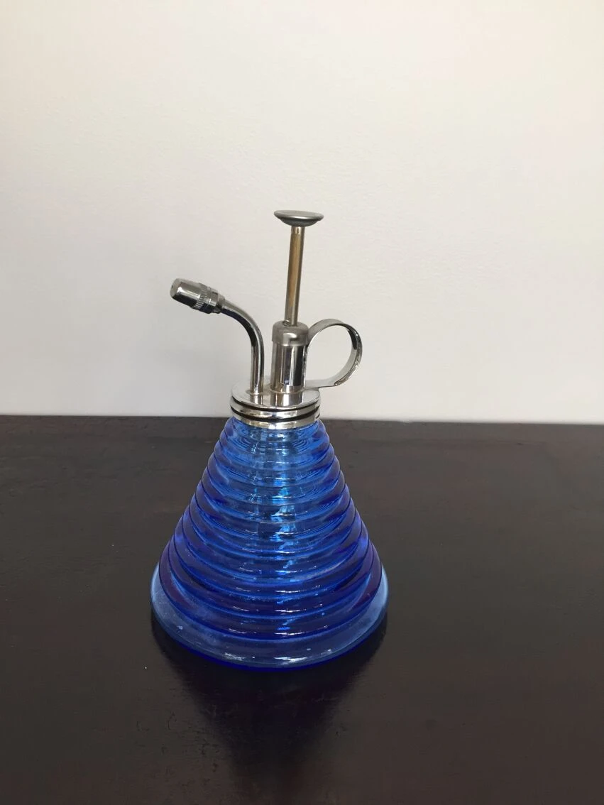 Vaporisateur Bleu En Verre Strié 5 Vaporisateur Bleu En Verre Strié – Image 3