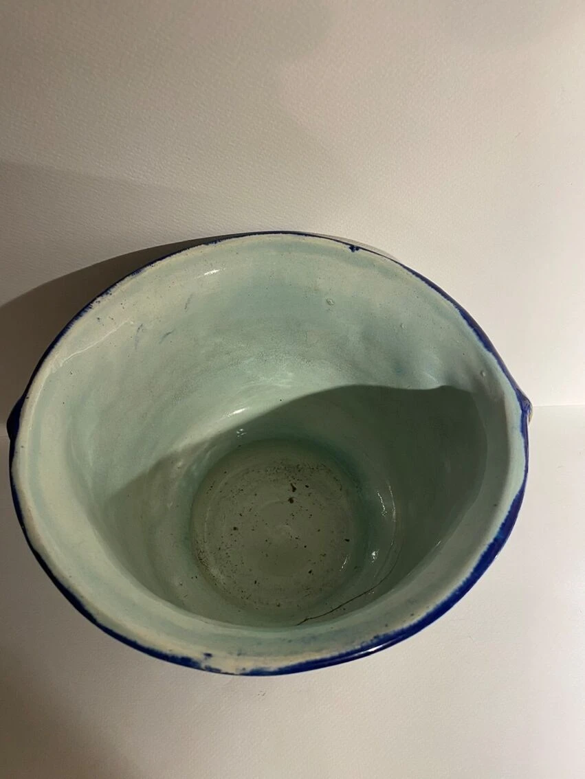 Cache Pot, Barbotine Ancienne Début XX Siècle 16 Cache Pot, Barbotine Ancienne Début XX Siècle – Image 14