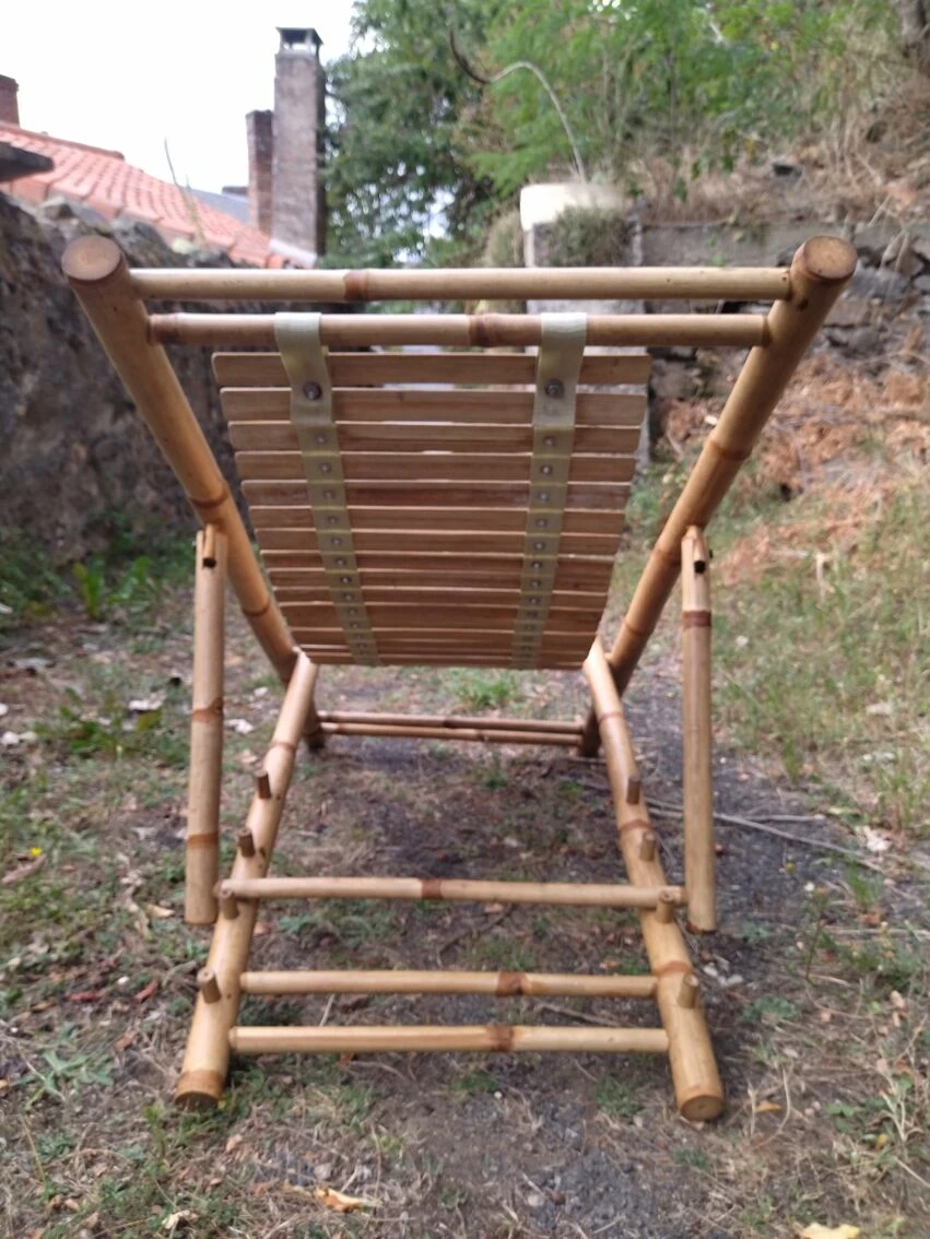 Chaise Longue En Bambou Vintage 6 Chaise Longue En Bambou Vintage – Image 4